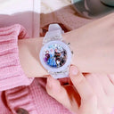 Frozen Princess Aisha Sophia Kids LED Watch with Luminous Effect  ourlum.com Group Purple  