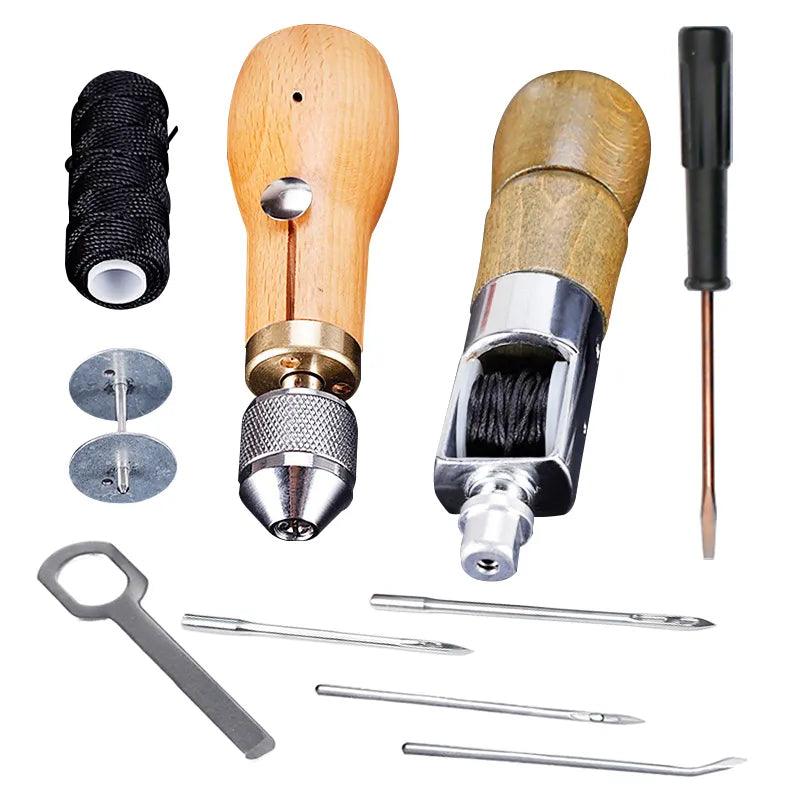Leather Crafting Essentials Kit - Hand Sewing Awl Set for DIY Enthusiasts  ourlum.com   