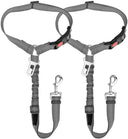 Dog Car Safety Harness with Adjustable Headrest Restraint and Elastic Bungee Buffer  ourlum.com   