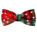 Festive Dog Bowtie Set for Small Dogs with Movable Christmas Bows  ourlum.com 2  