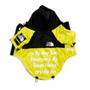 French Bulldog Print Waterproof Dog Raincoat with Hoodie - Stylish Windbreaker for Small and Big Dogs  ourlum.com Yellow S 