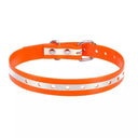 Adjustable Reflective Dog Collar with Waterproof Design  ourlum.com Orange Reflect TPU United State 