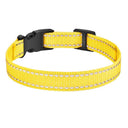 Adjustable Reflective Dog Collar with Waterproof Design  ourlum.com Yellow Reflect Nylon United State 