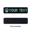 Customizable Dog Paw Embroidery Patch for Personalized Dog Accessories  ourlum.com Light blue-Velcro  