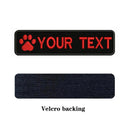 Customizable Dog Paw Embroidery Patch for Personalized Dog Accessories  ourlum.com red-Velcro  