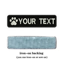 Customizable Dog Paw Embroidery Patch for Personalized Dog Accessories  ourlum.com white-iron on  