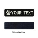 Customizable Dog Paw Embroidery Patch for Personalized Dog Accessories  ourlum.com white-Velcro  