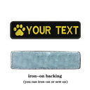 Customizable Dog Paw Embroidery Patch for Personalized Dog Accessories  ourlum.com yellow-iron on  