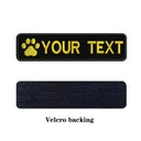 Customizable Dog Paw Embroidery Patch for Personalized Dog Accessories  ourlum.com yellow-Velcro  