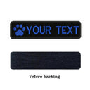 Customizable Dog Paw Embroidery Patch for Personalized Dog Accessories  ourlum.com blue-Velcro  