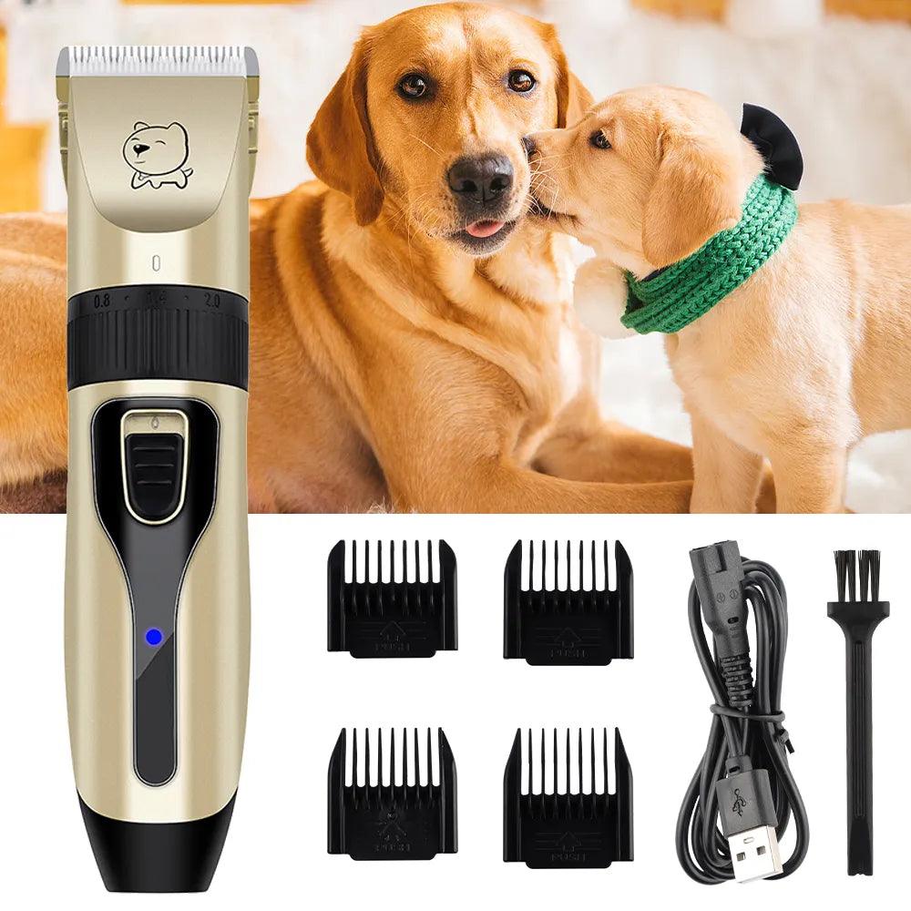 Quiet Paws: Cordless USB Rechargeable Pet Grooming Clipper with Precision Cutting  ourlum.com   