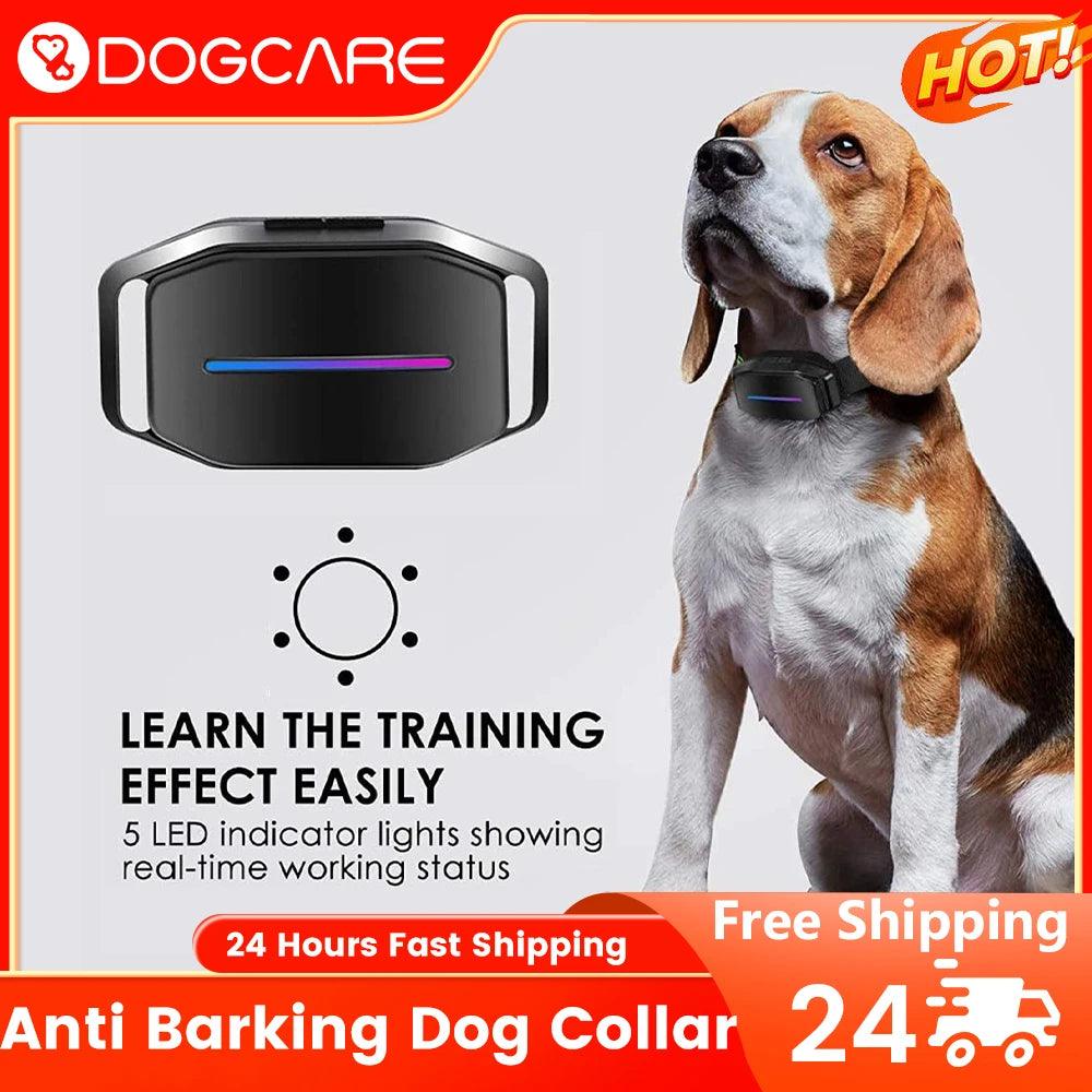 Advanced Progressive Dog Training Collar with LED Indicator and 7 Shock Modes  ourlum.com   