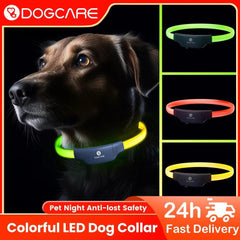 DOGCARE LC01 LED Dog Collar: Visibility & Safety for Pets at Night