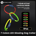 Colorful LED Dog Collar for Enhanced Safety and Visibility  ourlum.com 1Pc 65CM (25-35KG) 