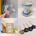 Epoxy Resin Jewelry Making Kit with Real Dried Flowers  ourlum.com   