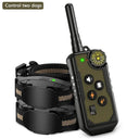 Advanced Electric Dog Training Collar with Waterproof Remote Control - Professional Bark Stopper for All Dog Sizes  ourlum.com Contral two dogs  