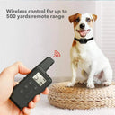 Waterproof Remote Control Electric Dog Training Collar with Shock Vibration Sound - 500m Range  ourlum.com   