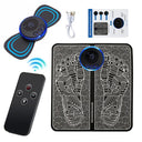 Foldable Electric EMS Foot Massager Mat with 8 Massage Modes and Smart Acupoint Capture  ourlum.com Neck Foot Massager  