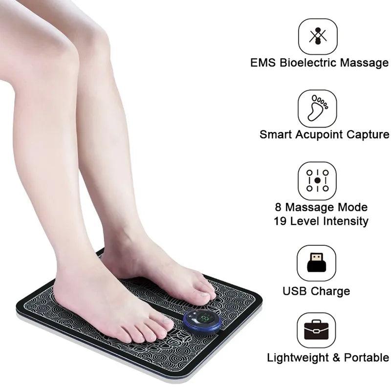 Ultimate Portable Electric Foot Massager with EMS Technology  ourlum.com   