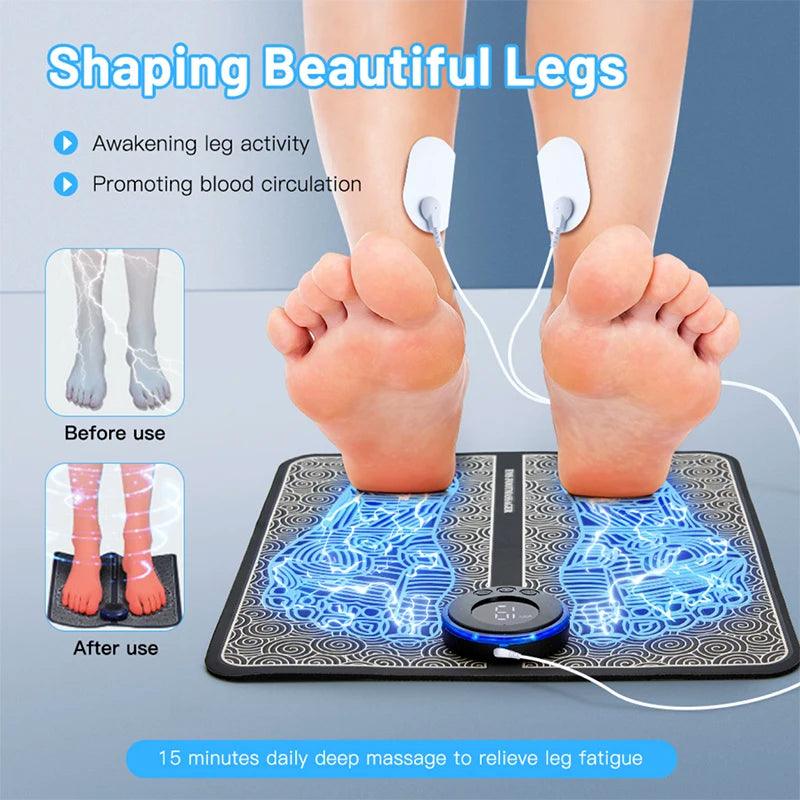 Ultimate Portable Electric Foot Massager with EMS Technology  ourlum.com   