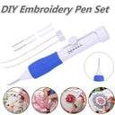 Magic Embroidery Needle Punch Kit with Interchangeable Needles for DIY Sewing  ourlum.com   