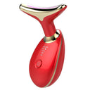 Neck EMS Massager with LED Photon Therapy for Skin Rejuvenation  ourlum.com red CHINA 