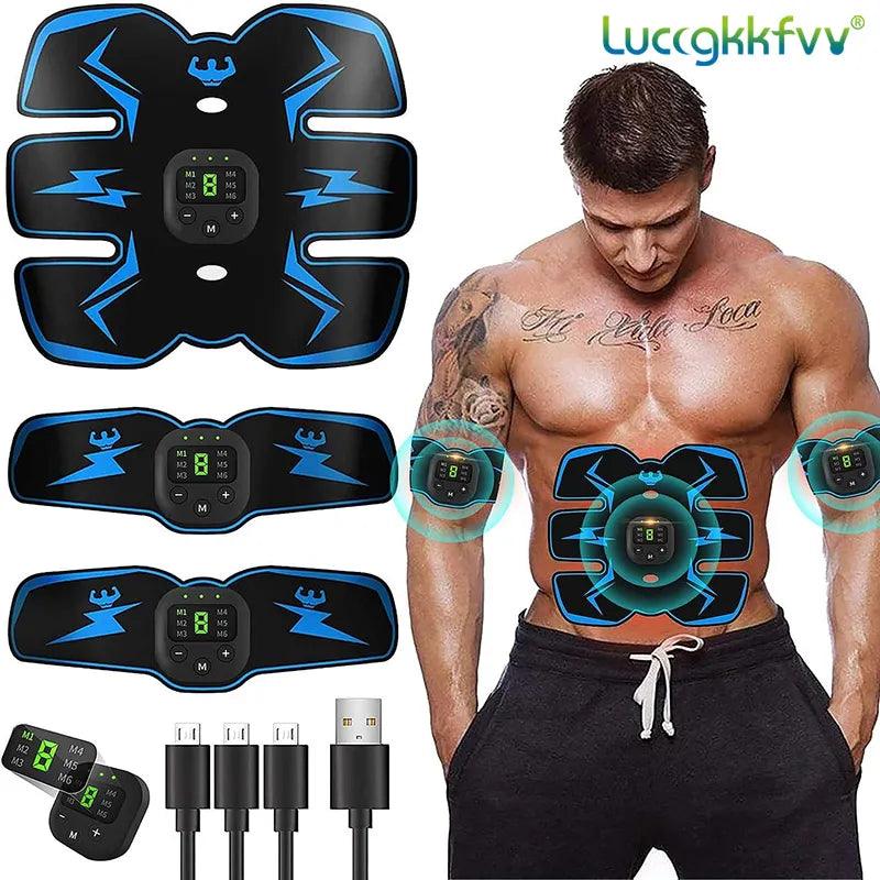 Ultimate EMS Abs Trainer & Body Toner with Customizable Workouts  ourlum.com   