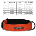 Luxury Personalized Leather Dog Collar with Engraved Nameplate - Adjustable for Small to XXL Breeds - Stylish and Secure Pet Accessory  ourlum.com Orange Collar S 