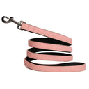 Luxury Personalized Leather Dog Collar with Engraved Nameplate - Adjustable for Small to XXL Breeds - Stylish and Secure Pet Accessory  ourlum.com Pink Leash S 