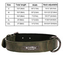 Luxury Personalized Leather Dog Collar with Engraved Nameplate - Adjustable for Small to XXL Breeds - Stylish and Secure Pet Accessory  ourlum.com Green Collar S 