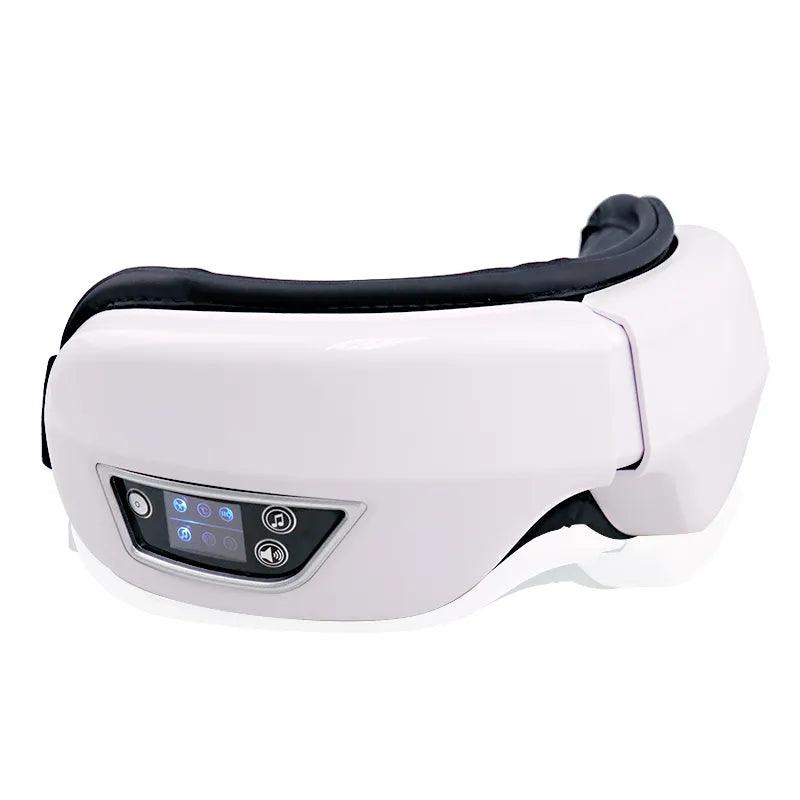 Ultimate Eye Relaxation Massager with Heat, Airbag Technology, Vibration, Bluetooth - Migraine Relief & Sleep Improvement  ourlum.com   