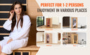 VEVOR Compact Far Infrared Hemlock Wood Sauna for Home