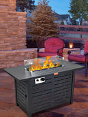 VEVOR Gas Fire Pit Table 43/54 In 50000 BTU Propane Outdoor