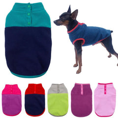 Fleece Dog Vest for Stylish Small Breeds - Warm Fashion Apparel