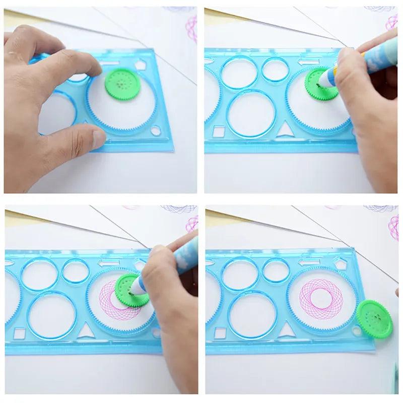 Creative Flower Spirograph Stencils Set for Kids Drawing and Painting  ourlum.com   