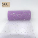 Sparkling Glitter Sequin Tulle Roll for Wedding and Party Decor  ourlum.com C24-10Y  