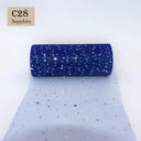 Sparkling Glitter Sequin Tulle Roll for Wedding and Party Decor  ourlum.com C28-10Y  