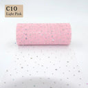 Sparkling Glitter Sequin Tulle Roll for Wedding and Party Decor  ourlum.com C10-10Y  