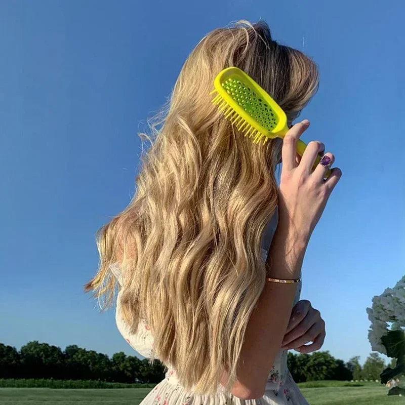 Hair Care Essential: Hollow Out Massage Detangling Hair Comb Kit for Salon and Home Styling  ourlum.com   