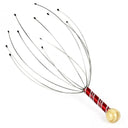 Octopus Tentacle Scalp Massager with Stainless Steel Wire and Wooden Handle  ourlum.com color random-1pcs  