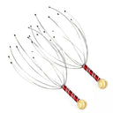 Octopus Tentacle Scalp Massager with Stainless Steel Wire and Wooden Handle  ourlum.com color random-2pcs  