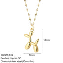 Mystical Charm Gold Evil Eye Necklace with Sun, Dog, Bee & Elephant Pendants  ourlum.com NK008G2AC210261G7  