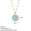 Mystical Charm Gold Evil Eye Necklace with Sun, Dog, Bee & Elephant Pendants  ourlum.com NK008G2AC210152U4  