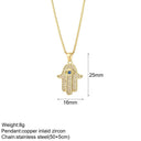 Mystical Charm Gold Evil Eye Necklace with Sun, Dog, Bee & Elephant Pendants  ourlum.com NK008G4AC210464G2  