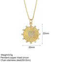 Mystical Charm Gold Evil Eye Necklace with Sun, Dog, Bee & Elephant Pendants  ourlum.com NK008G4AC210241G5  