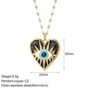 Mystical Charm Gold Evil Eye Necklace with Sun, Dog, Bee & Elephant Pendants  ourlum.com NK008G2AC220036G1  