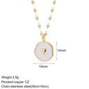 Mystical Charm Gold Evil Eye Necklace with Sun, Dog, Bee & Elephant Pendants  ourlum.com NK008G2AC210152G2  