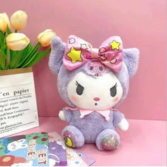 HelloKitty Kuromi Tie Dye Plush Toy & Melody Cinnamon Dog Doll: Adorable Gift Set