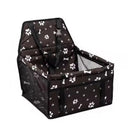 Pet Mesh Puppy Car Seat Booster with Breathable Design  ourlum.com one size United State Black Dog paw