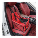 Pet Mesh Puppy Car Seat Booster with Breathable Design  ourlum.com one size United State Red